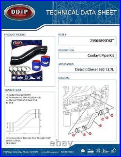 Detroit Diesel Series 60 12.7L & 14.0L Coolant Pipe Kit 23505899