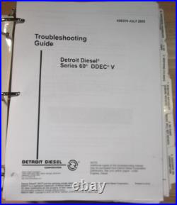 Detroit Diesel Series 60 Ddec V Engine Troubleshooting Guide Service Manual Book