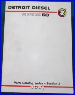 Detroit Diesel Series 60 Engine Parts Manual Book Catalog Books Set