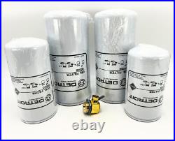 Detroit Diesel Series 60 Oil + Fuel Filter Kit & Fumoto T-201 Drain Valve