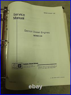 Detroit Diesel Series 60 Service Manual 6SE483 1987