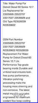 Detroit Diesel Series 60 Water Pump