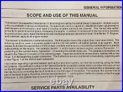 Detroit Diesel Series 71 Service Manual 2 Volume Set Missing Ch 10 & 11 Detroit Diesel Series 71 Service Manual 2 Volume Set Missing Ch 10 & 11