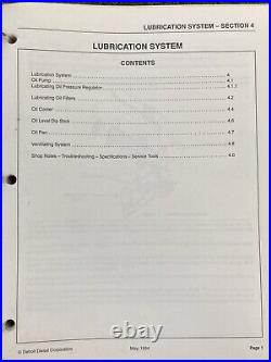 Detroit Diesel Series 71 Service Manual 2 Volume Set Missing Ch 10 & 11 Detroit Diesel Series 71 Service Manual 2 Volume Set Missing Ch 10 & 11
