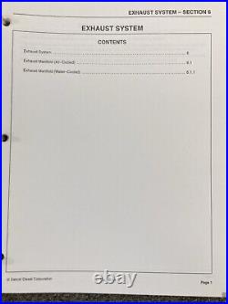 Detroit Diesel Series 71 Service Manual 2 Volume Set Missing Ch 10 & 11 Detroit Diesel Series 71 Service Manual 2 Volume Set Missing Ch 10 & 11