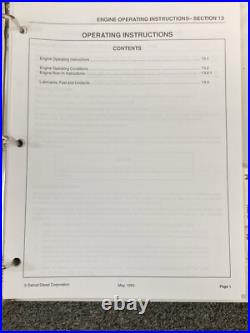 Detroit Diesel Series 71 Service Manual 2 Volume Set Missing Ch 10 & 11 Detroit Diesel Series 71 Service Manual 2 Volume Set Missing Ch 10 & 11