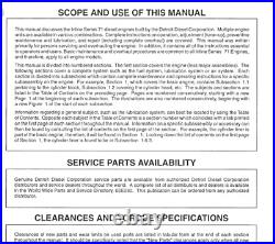 Detroit Diesel Series 71 Service Manual 6SE164 FREE SHIPPING