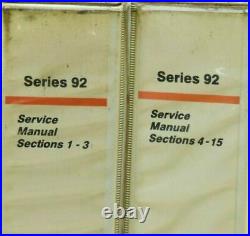 Detroit Diesel Series 92 Service Manuals. Sections 1-3 & 4-15