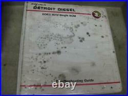 Detroit Diesel Series DDEC 60 III/IV Single ECM Trouble Shooting Service Manual
