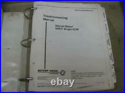 Detroit Diesel Series DDEC 60 III/IV Single ECM Trouble Shooting Service Manual
