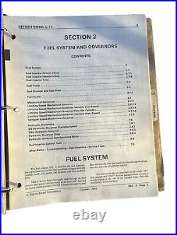 Detroit Diesel Series V-71 Service Manual Sections 1-3 & 4-15