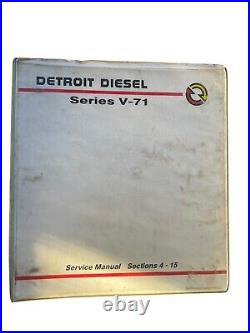 Detroit Diesel Series V-71 Service Manual Sections 1-3 & 4-15