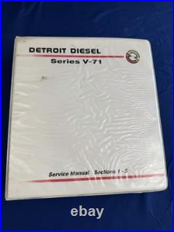 Detroit Diesel Series V-71 Service Manual Set 1989 Sections 1-3, 4-15
