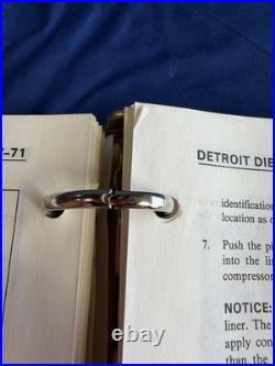 Detroit Diesel Series V-71 Service Manual Set 1989 Sections 1-3, 4-15