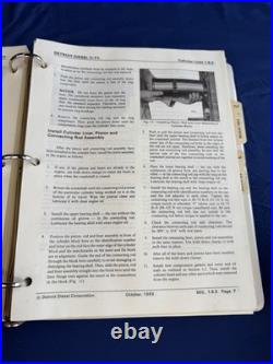 Detroit Diesel Series V-71 Service Manual Set 1989 Sections 1-3, 4-15