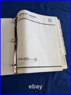Detroit Diesel Series V-71 Service Manual Set 1989 Sections 1-3, 4-15