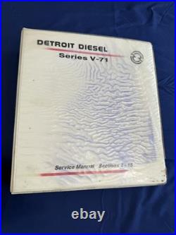 Detroit Diesel Series V-71 Service Manual Set 1989 Sections 1-3, 4-15