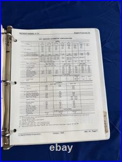 Detroit Diesel Series V-71 Service Manual Set 1989 Sections 1-3, 4-15
