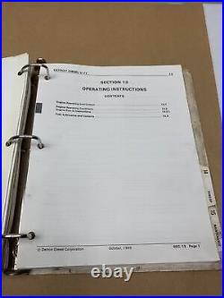 Detroit Diesel Series V-71 Service Manuals Sections 1-7, 12-15