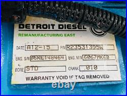 Detroit Series 60 12.7 Engine Ddec-4 Non Egr Recent Reman Engine 134k Miles