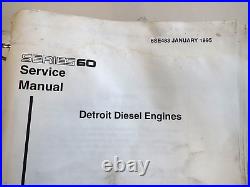 Detroit Series 60 Diesel 6se483 1995 Service Shop Manual