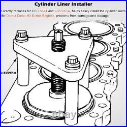 For Detroit Diesel 60 Series 14L Cylinder Liner Installer Tool J-35597-A 5874