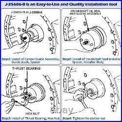 For Detroit Diesel Series 60 12.7L 14L Front Rear Crank Seal Installer J-35686-B