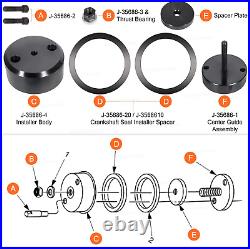 For Detroit Diesel Series 60 12.7L 14L Front Rear Crank Seal Installer J-35686-B