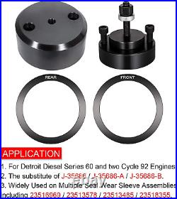For Detroit Diesel Series 60 12.7L Front & Rear Crank Seal Installer J-35686-B