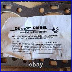 Genuine Detroit Diesel Overhaul Kit Gasket Set S60 Series 60 EGR DDE 23536443