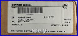 Genuine Detroit Diesel Series 60 14L Reman Fuel Injector RFE4E00001 NOS No Core