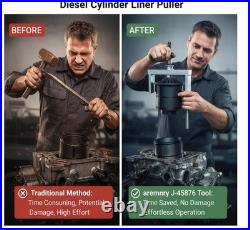 J-45876 Cylinder Liner Puller for Detroit Diesel 60 Series 12.7L, 14L, MTU S2000