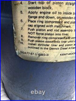 Kent-Moore J-6883-3 Piston Ring Compressor Detroit diesel series 149 engines