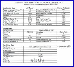 NEW Detroit Diesel 50 Series /Cummins 9.0L Radiator & CAC Package 350HP -TIER 2 NEW Detroit Diesel 50 Series /Cummins 9.0L Radiator & CAC Package 350HP -TIER 2