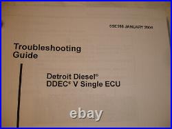 NEW Detroit Diesel Series 60 DDEC V 5 TROUBLESHOOTING GUIDE Manual Service EC