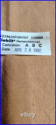 NOS (April 1992) Reliabilt Detroit Diesel 149 Series Injector R-5229635 120