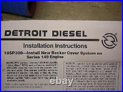 New Detroit Diesel 18SP308 Rocker Cover System Series 149 Engine Retrofit Kit
