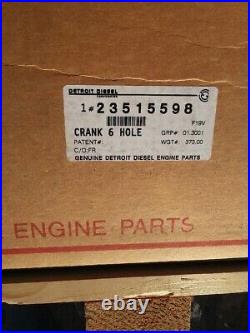 New Genuine OEM Detroit Diesel S60 Series 60 12.7L, 12.7 Litre Crank Crankshaft