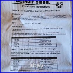 New OEM Detroit Diesel 23535280 Lower End Bearing Kit Series 60 S60