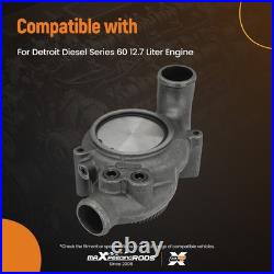 Water Pump for Detroit Diesel Series 60 12.7L 23505895 23522707 Steel Housing